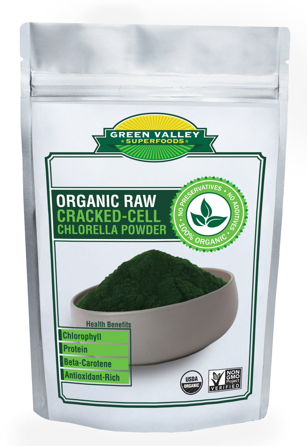 Organic Chlorella (Cracked Cell) Powder