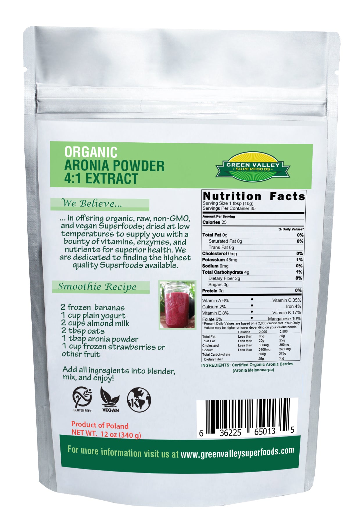 
                  
                    Organic Aronia Berry Powder
                  
                